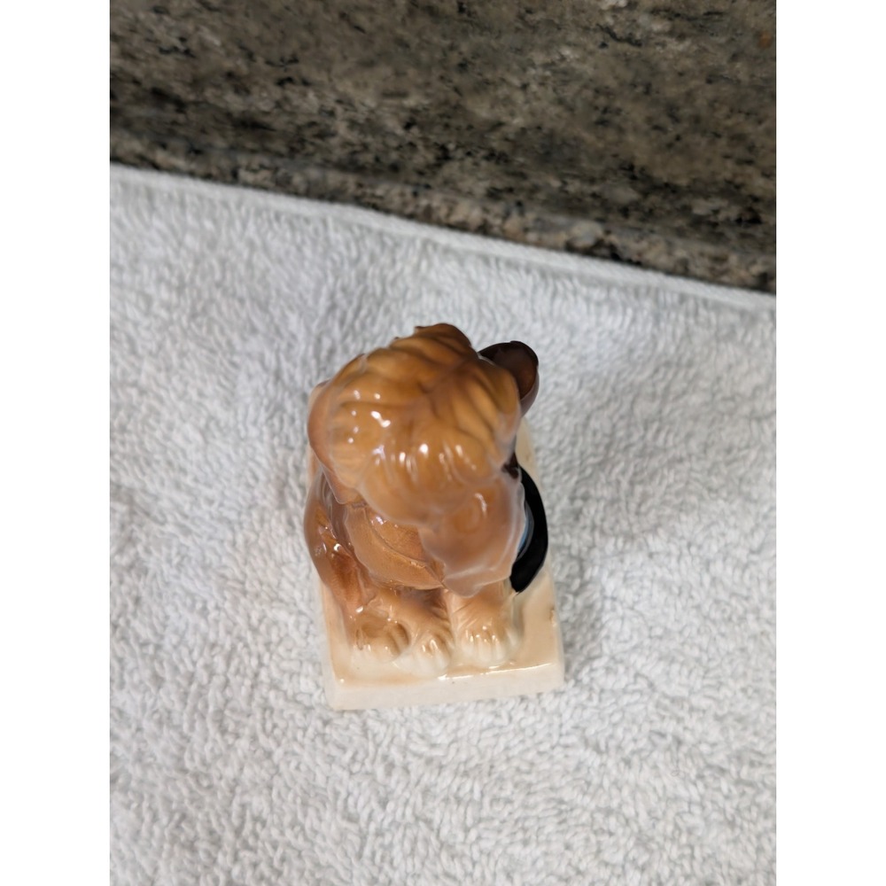 Norcrest Calendar Birthday November Dog Figurine A646 Thanksgiving Pilgrim Hat - Picture 7 of 12